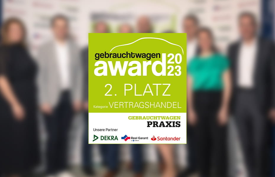 Gebrauchtwagen Award 2023 Autohaus Kunzmann Platz 2