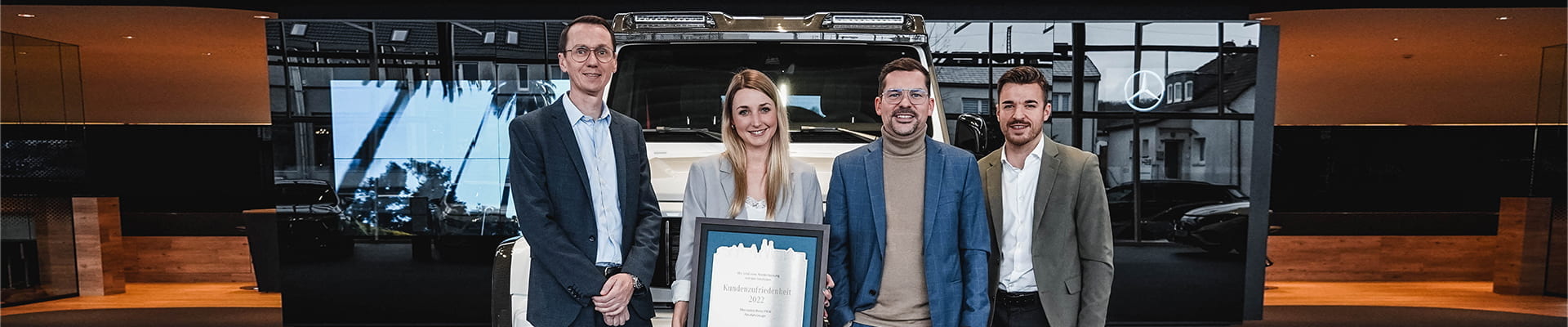 Mercedes-Benz CI-Ehrung 2022 für das Autohaus Kunzmann