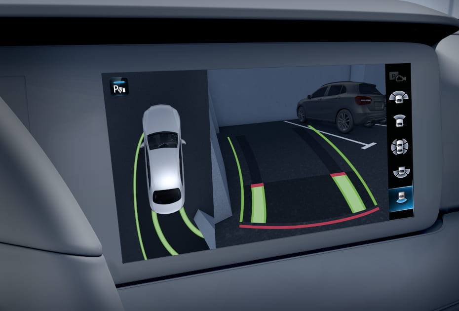 360-Grad-Kamera Mercedes-Benz Ansicht Display