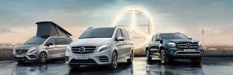 Junge Sterne von Mercedes-Benz in der Fahrzeugsuche