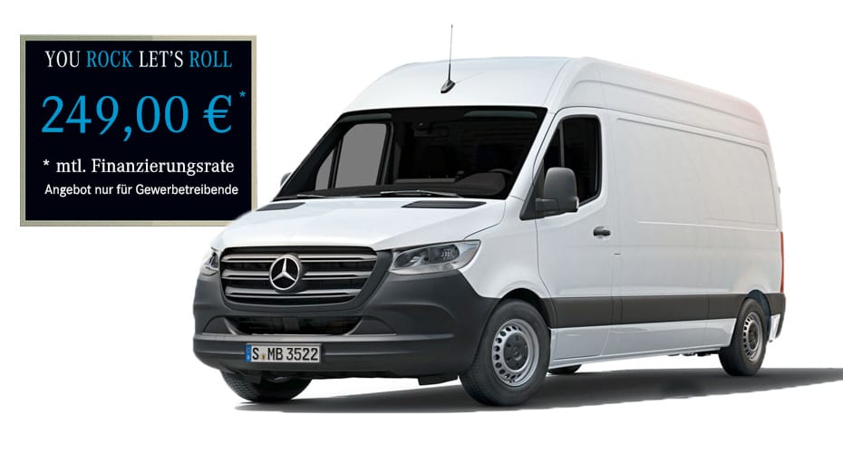Finanzierungsangebot für den Sprinter 214 CDI Kastenwagen Finanzierungsangebot für den Sprinter 214 CDI Kastenwagen