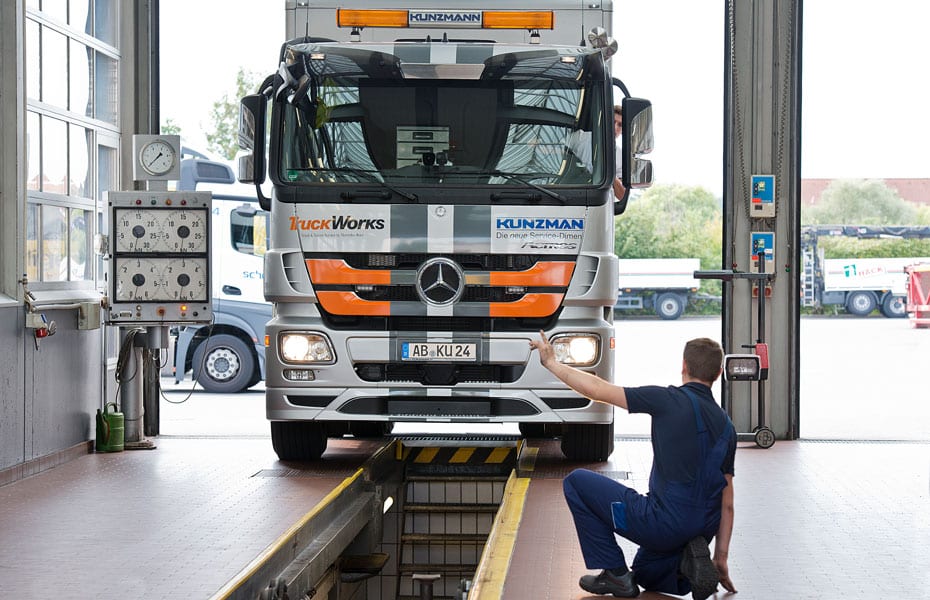 Hauptuntersuchung für Lkw