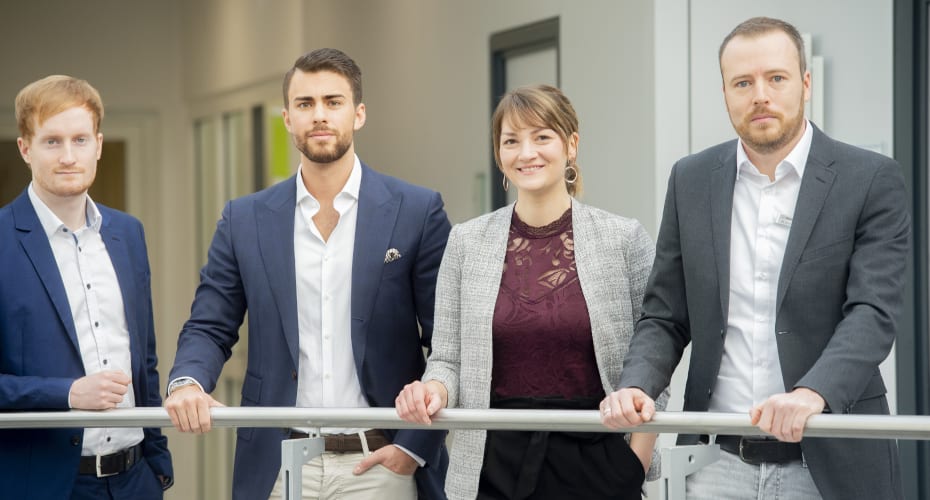 Marten Kalmbach, Moritz Kemmerer, Judith Gerlach (Bayerische Staatsministerin für Digitales) & Markus Kretschmer