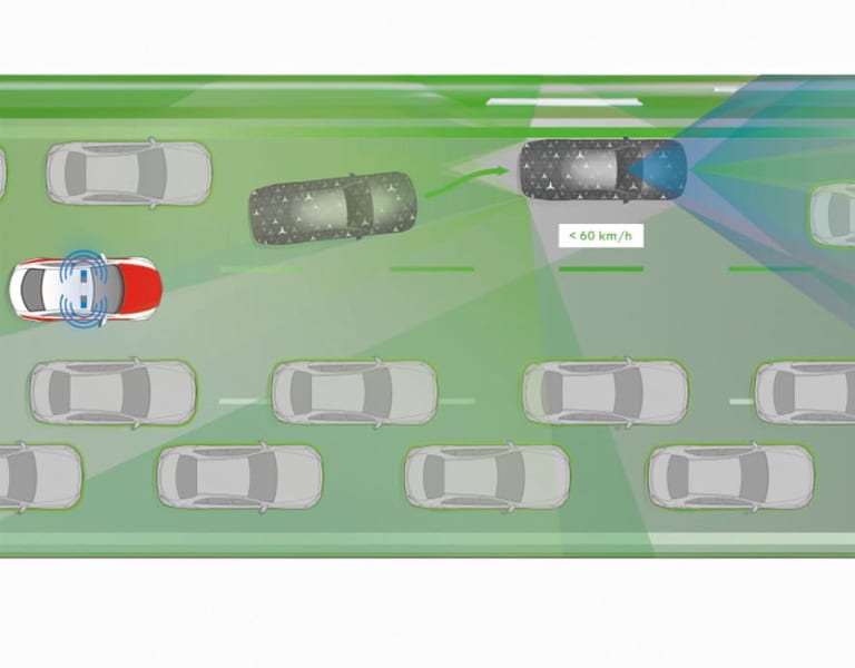 Mercedes-Benz Rettungsgassenfunktion