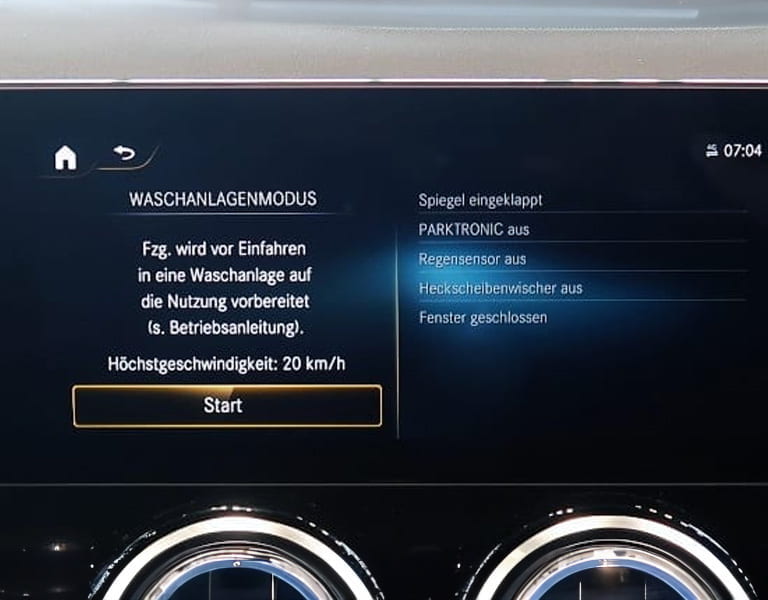 Mercedes-Benz Waschstrassen-Assistent erklärt im Kunzmann Lexikon Mercedes-Benz Waschstrassen-Assistent erklärt im Kunzmann Lexikon