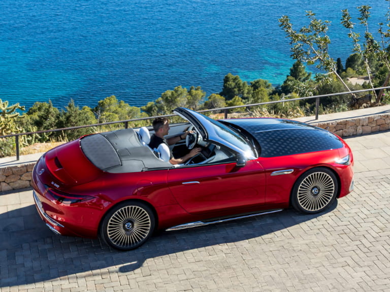 Mercedes-Maybach SL offen fahren Mercedes-Maybach SL offen fahren