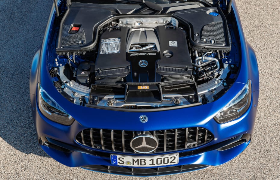 Mercedes-AMG E 63 S T-Modell, Exterieur: brilliantblau magno