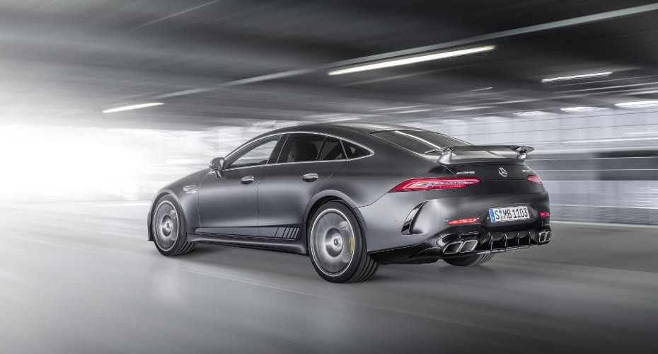 Mercedes-AMG GT 63 S 4MATIC+ Edition 1; Exterieur: designo graphitgrau magno Mercedes-AMG GT 63 S 4MATIC+ Edition 1; Exterieur: designo graphitgrau magno