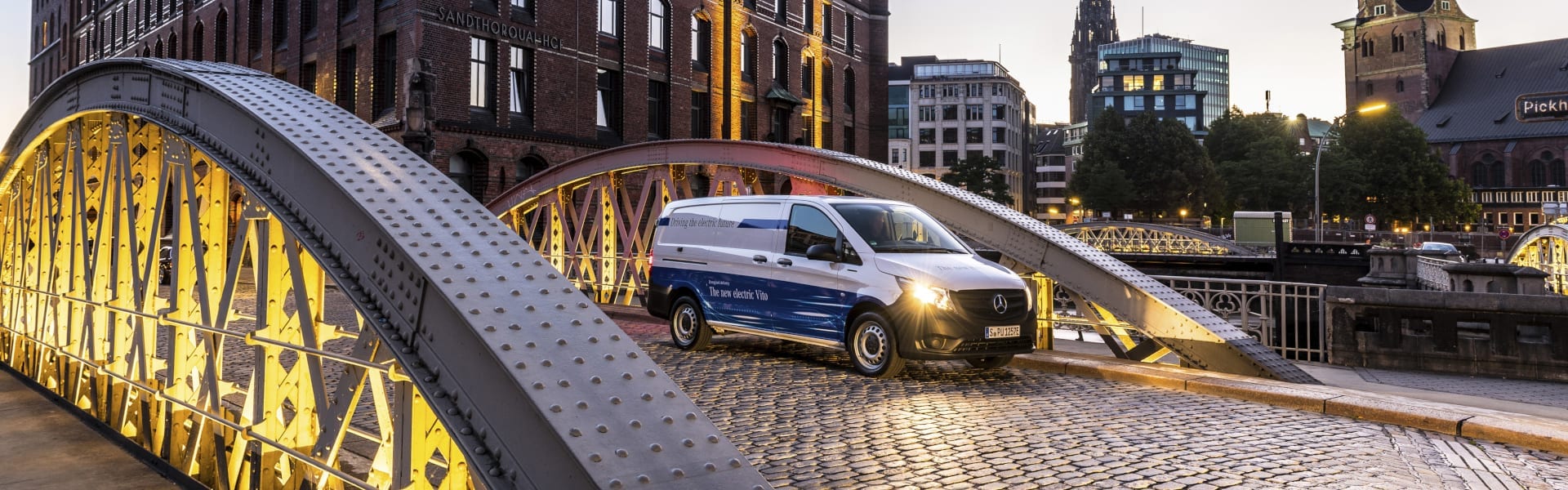 Mercedes-Benz eVito unterwegs in Hamburg
