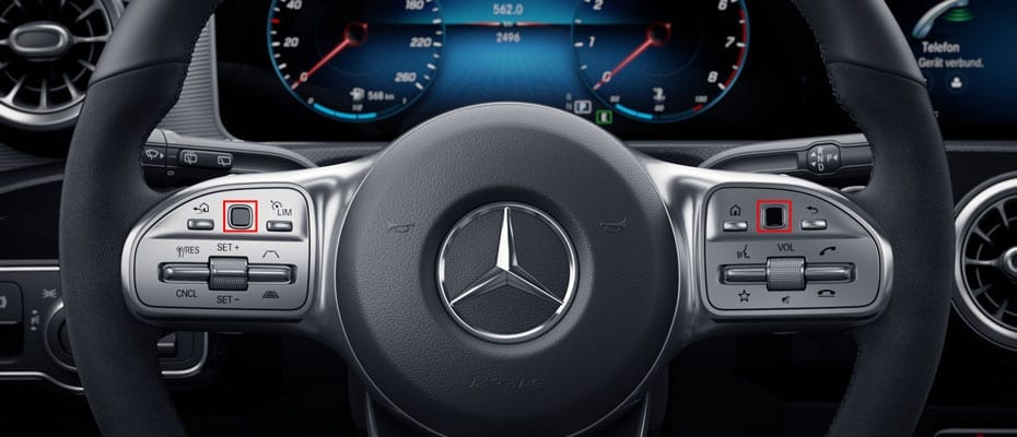 Auto Multifunktionslenkrad Druckschalter Tasten für Mercedes Benz