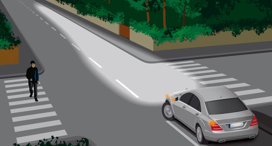 Mercedes-Benz ohne Abbiegelicht Mercedes-Benz ohne Abbiegelicht
