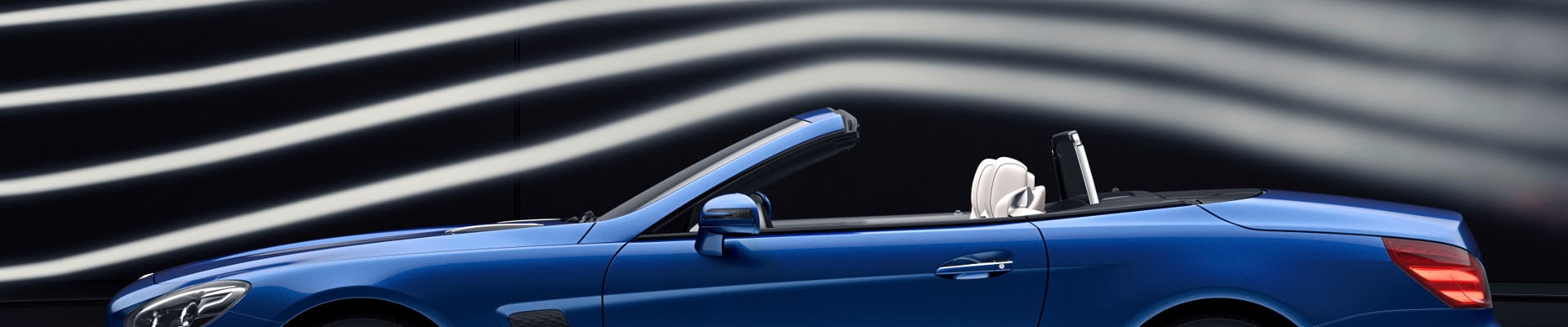 Mercedes-Benz SL im Windkanal