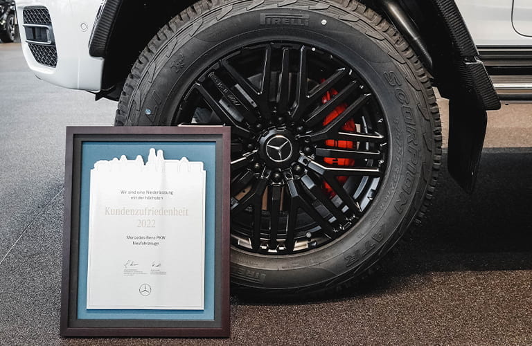 Mercedes-Benz CLI-Ehrung für das Autohaus Kunzmann 