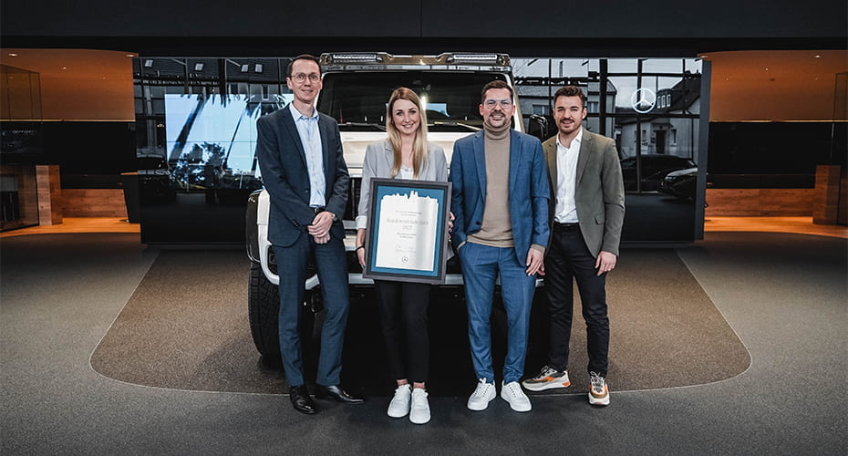Mercedes-Benz CLI-Ehrung für das Autohaus Kunzmann 