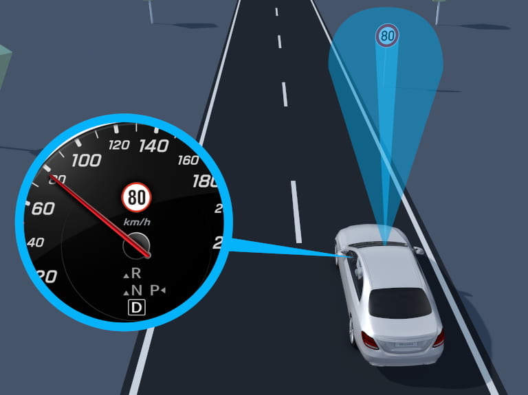 Verkehrszeichenassistent Mercedes-Benz