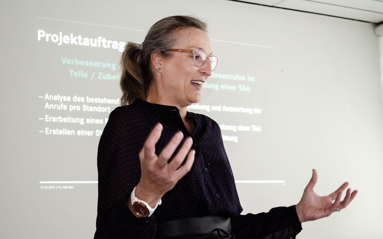 Präsentation vor der Geschäftsleitung: Mareike Bühl