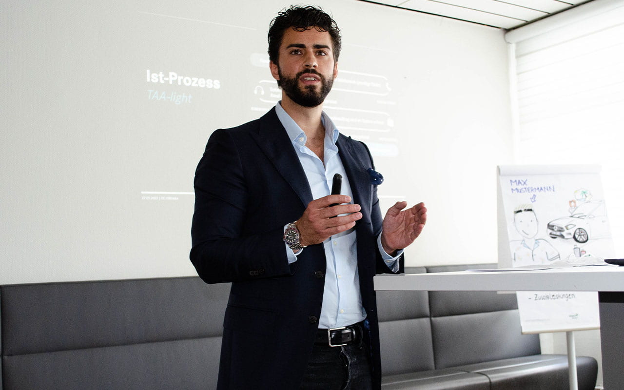 Präsentation vor der Geschäftsleitung: Moritz Kemmerer