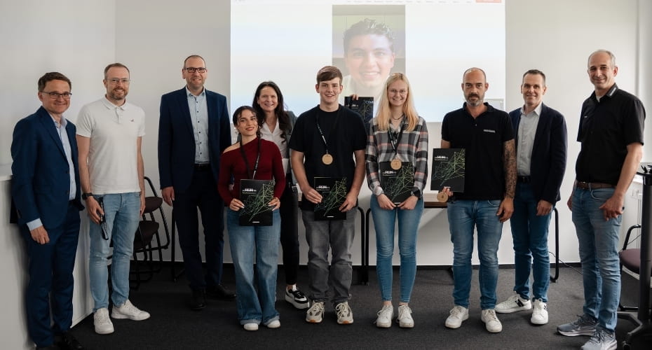 Die besten Azubis bei Kunzmann - Urkundenüberreichung