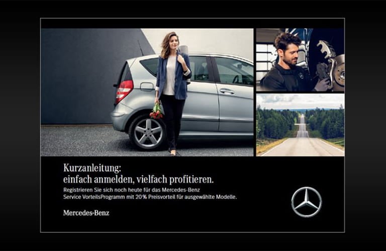 Registrierungsprozess Service Vorteilsprogramm Mercedes-Benz