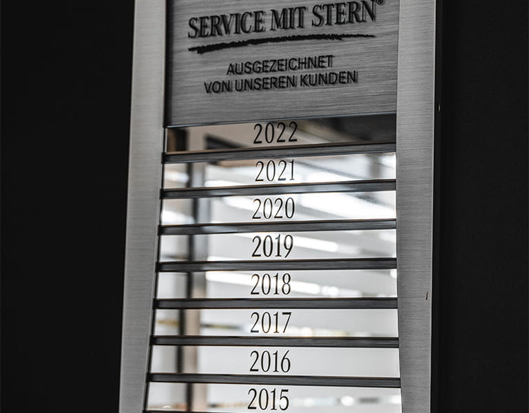 Auszeichnung Service mit Stern für das Autohaus Kunzmann