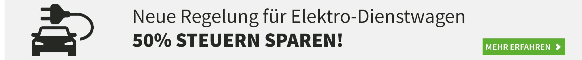 Neue Steuerregelung für Elektro-Dienstwagen
