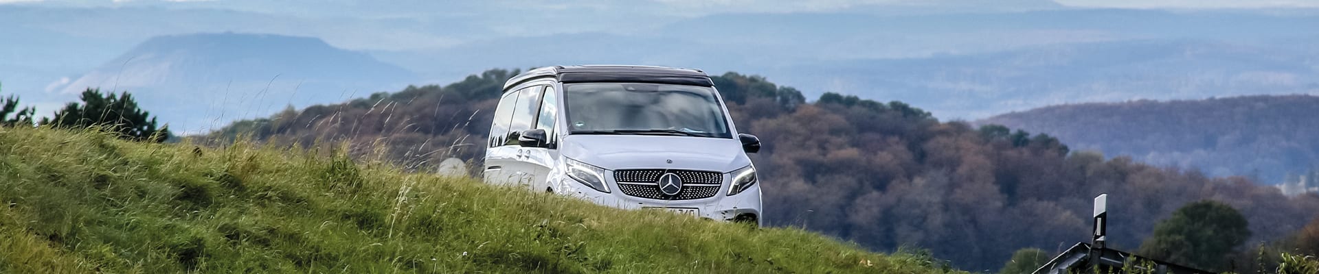 Mercedes-Benz Reisemobil Marco Polo bei Nacht