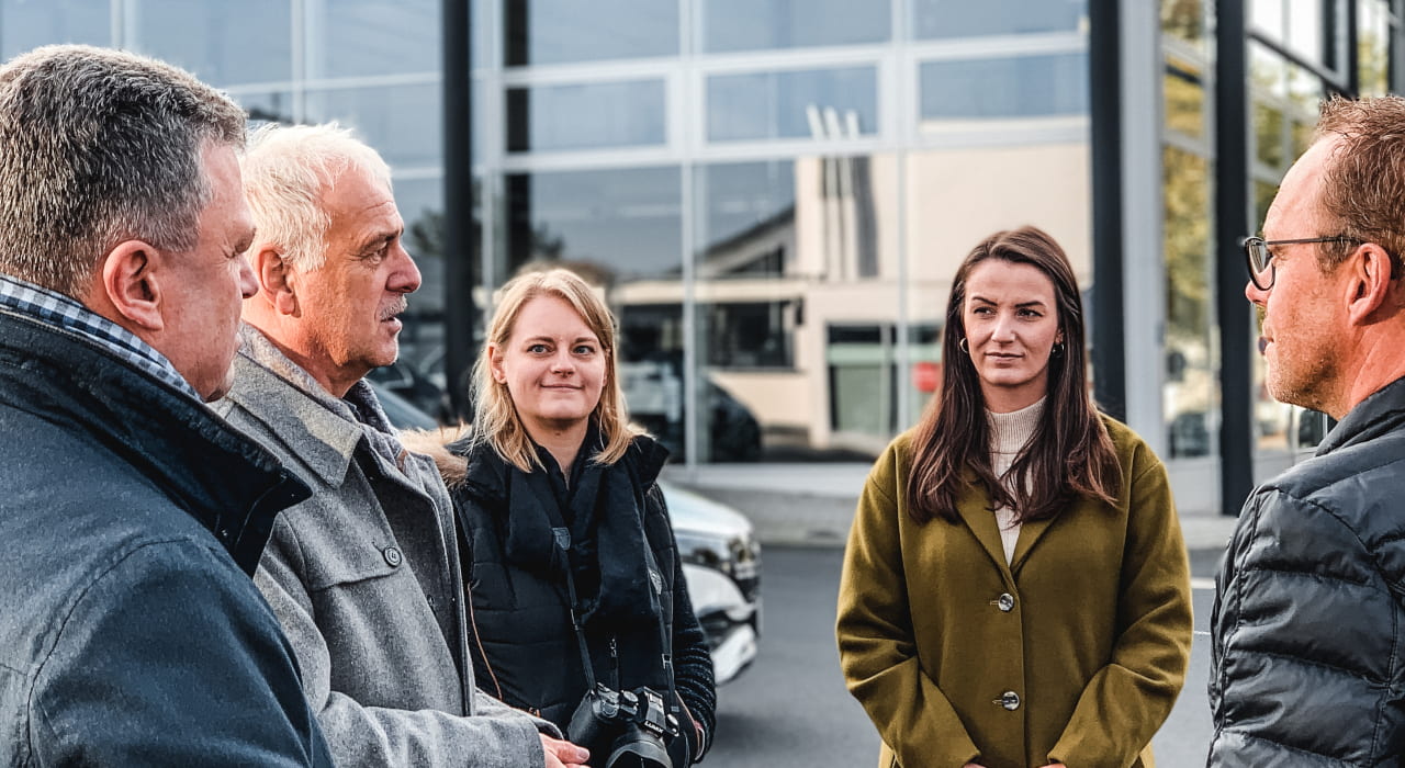 Fahrzeugübergabe an das Landesgartenschau-Team