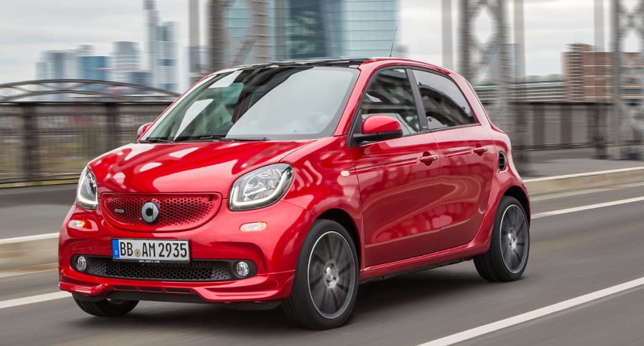 smart BRABUS forfour Xclusive, Exterieur: red smart BRABUS forfour