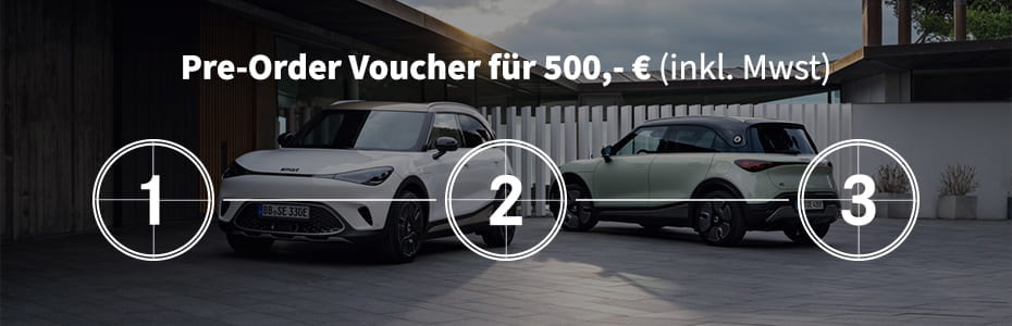 smart #1 vorbestellen, Pre-Order mit Voucher smart #1 vorbestellen, Pre-Order mit Voucher