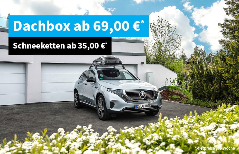 Verleihservice Dachbox und Schneeketten