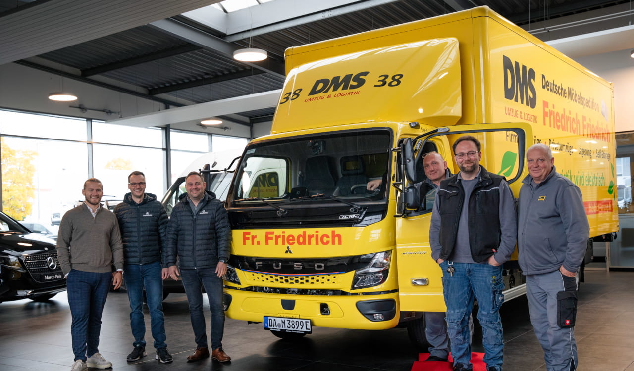 Übergabe FUSO eCanter an Fa. Friedrich Friedrich