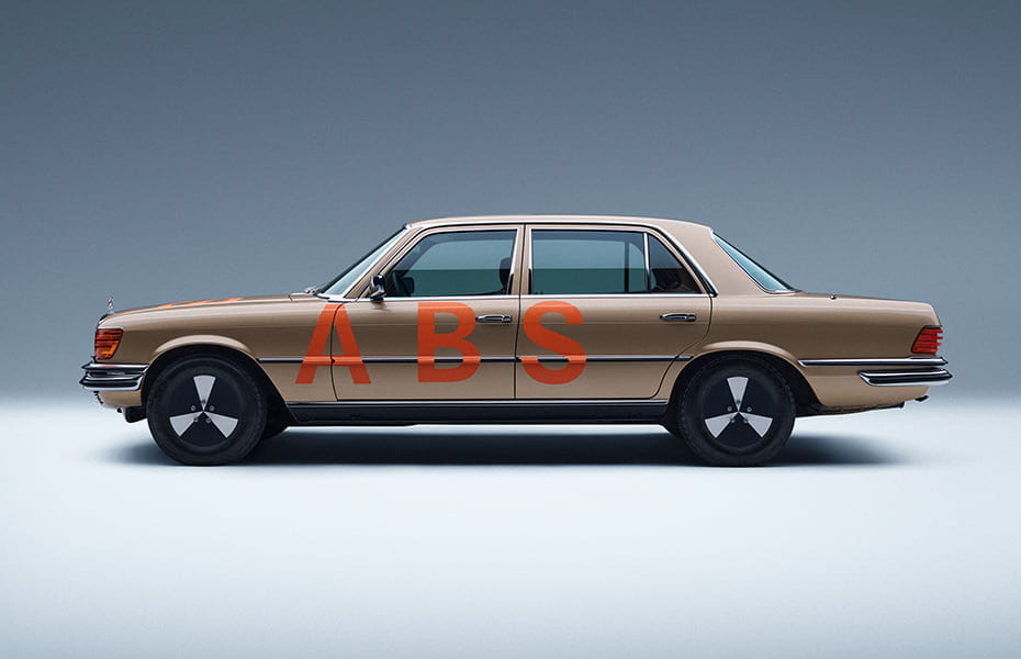 Mercedes-Benz mit Sicherheitssystem ABS