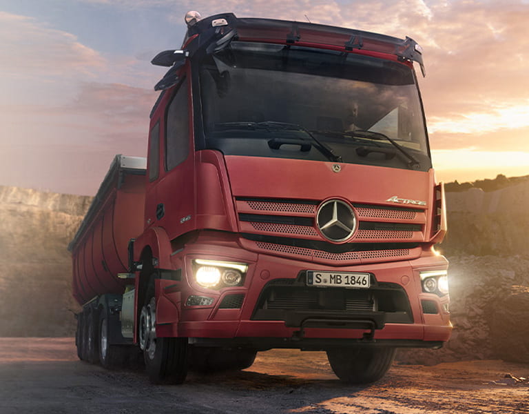 Straßenorientierter Kippsattel Actros Straßenorientierter Kippsattel Actros