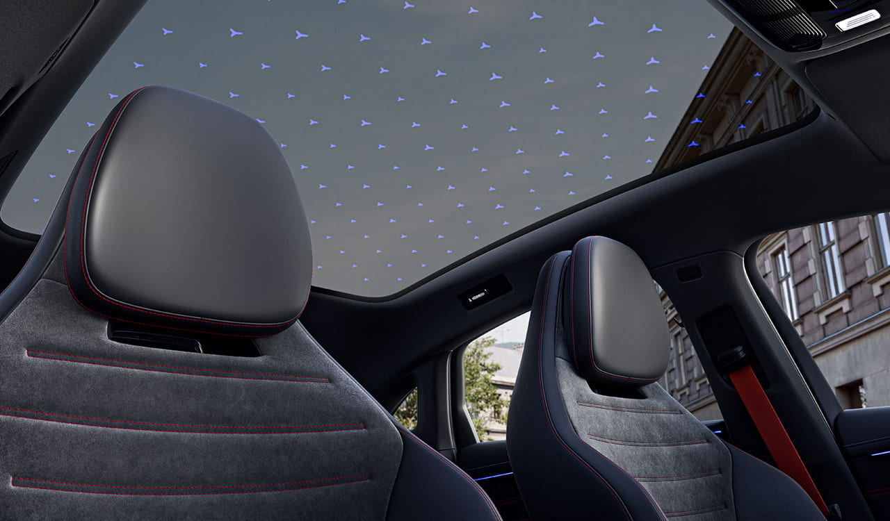 Mercedes-Benz C-Klasse Limousine Vordersitze und Sky Control Panoramadach