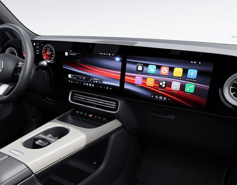 Mercedes-Benz GLB mit EQ-Technologie Display