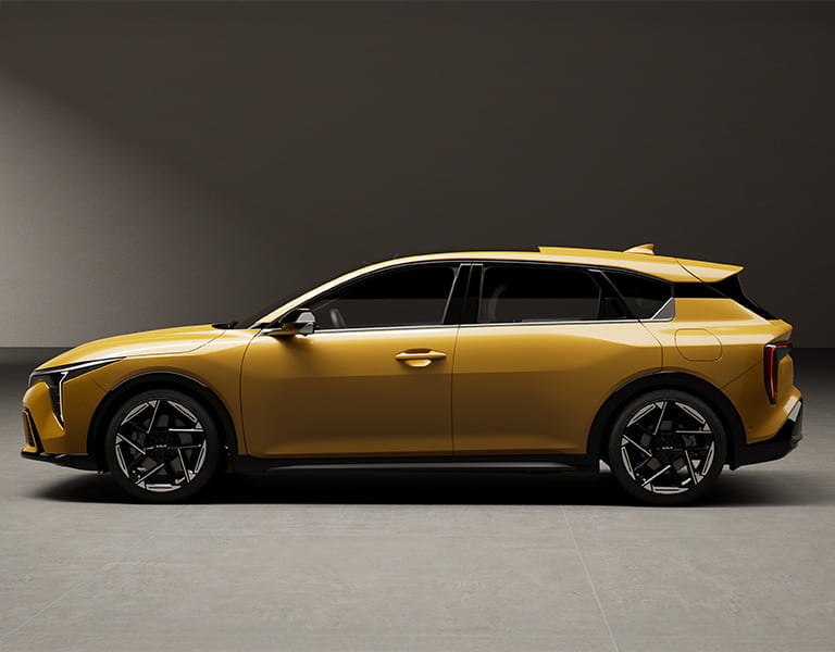 Kia K4 (gelb) Leasing