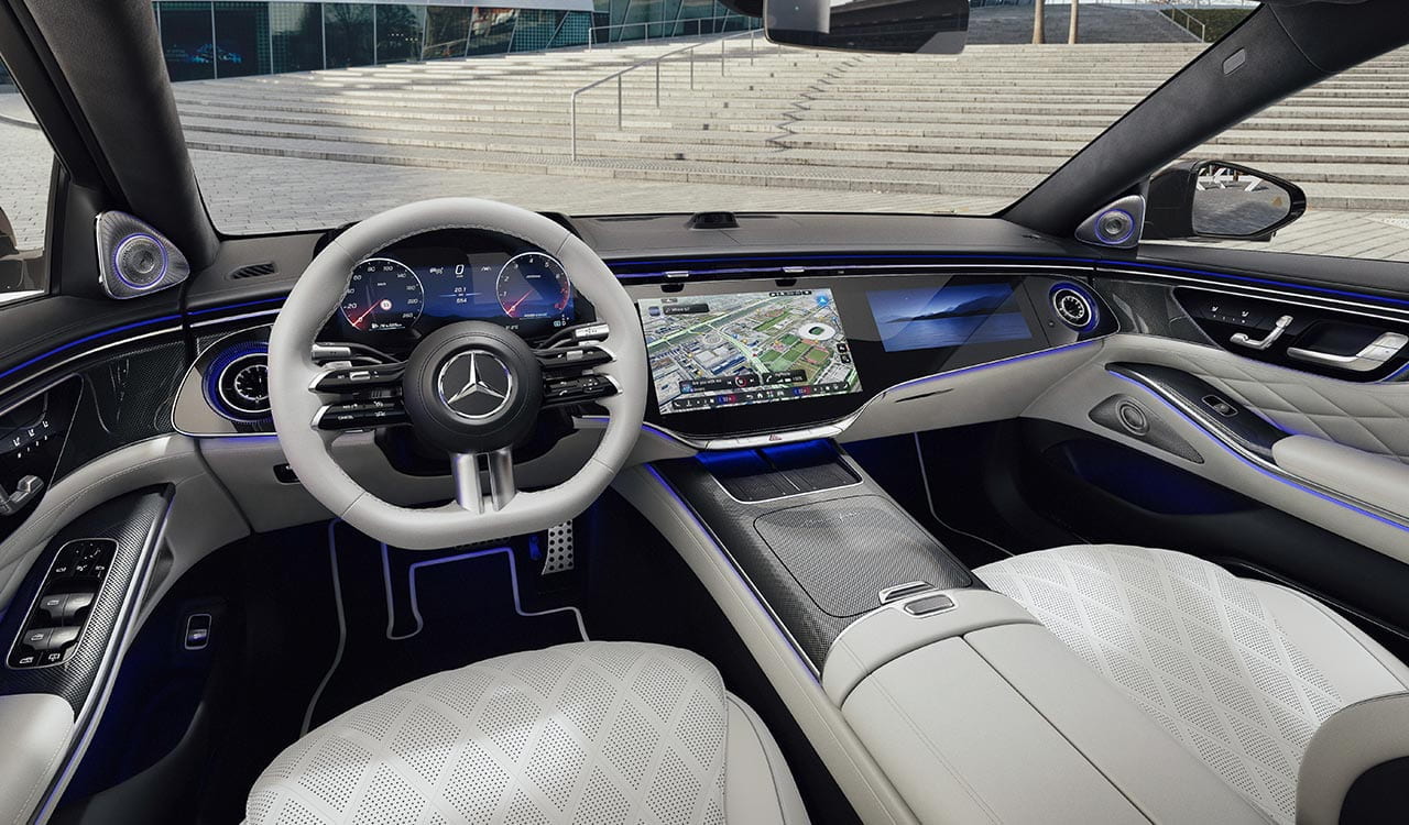 Mercedes-Benz S-Klasse V223 weißes Interieur