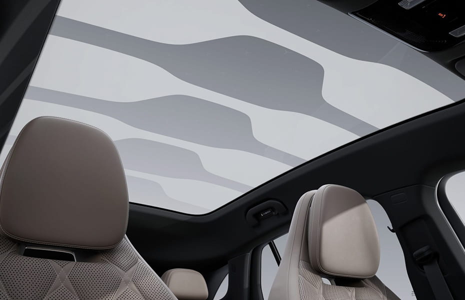 Mercedes-Benz SKY CONTROL Panoramadach segmentweise transparent