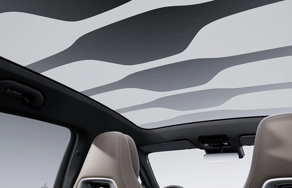 Mercedes-Benz SKY CONTROL Panoramadach sektionsweise transparent