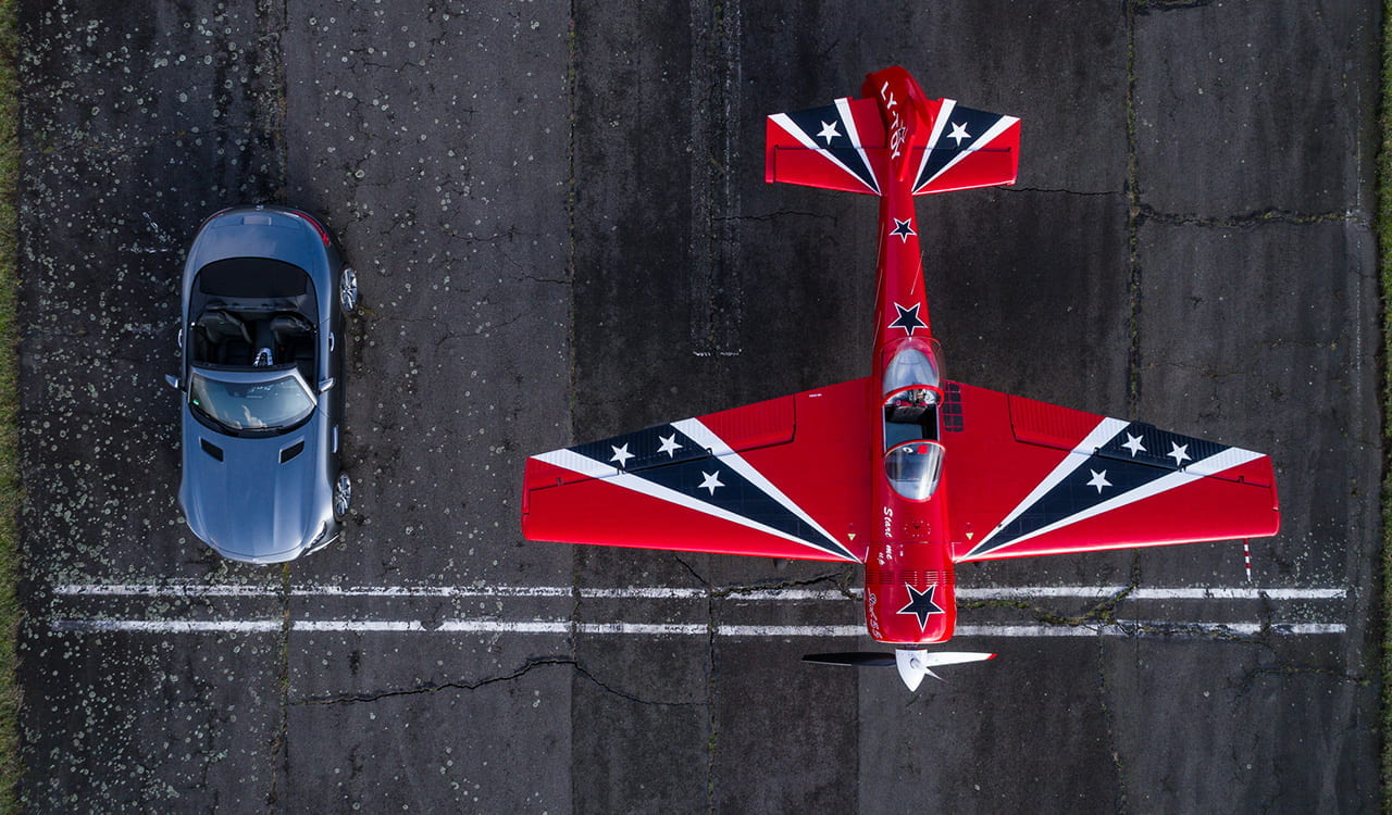 Open Air Mercedes-AMG GT Roadster vs. YAK 55