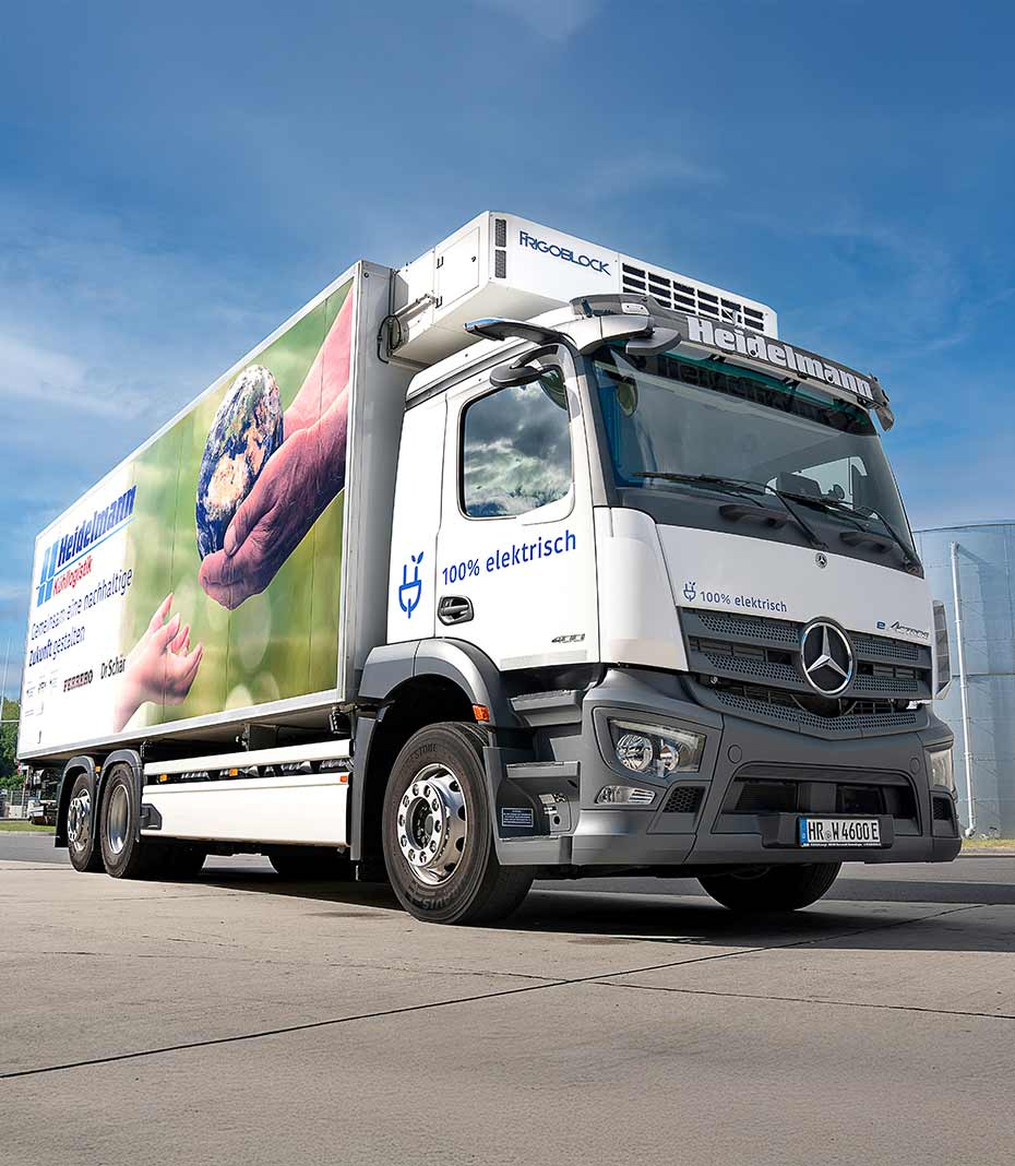Mercedes-Benz eActos 400 der Firma Heidelmann