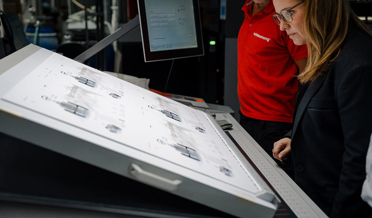 Überprüfung der Druckqualität der Kunzmann Sternstunden