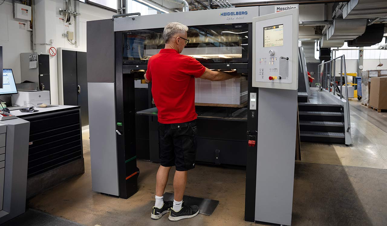 Überprüfung der Druckqualität der Kunzmann Sternstunden