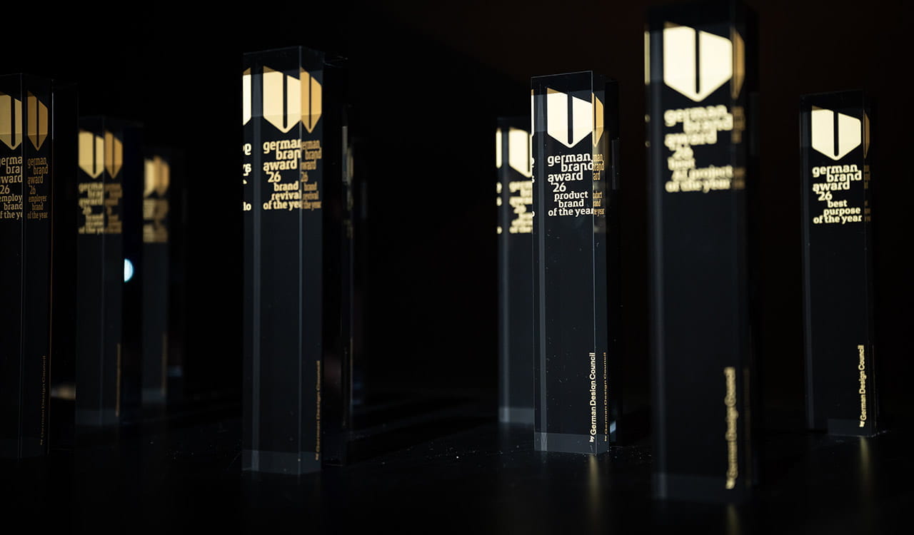 Pokale des German Brand Awards