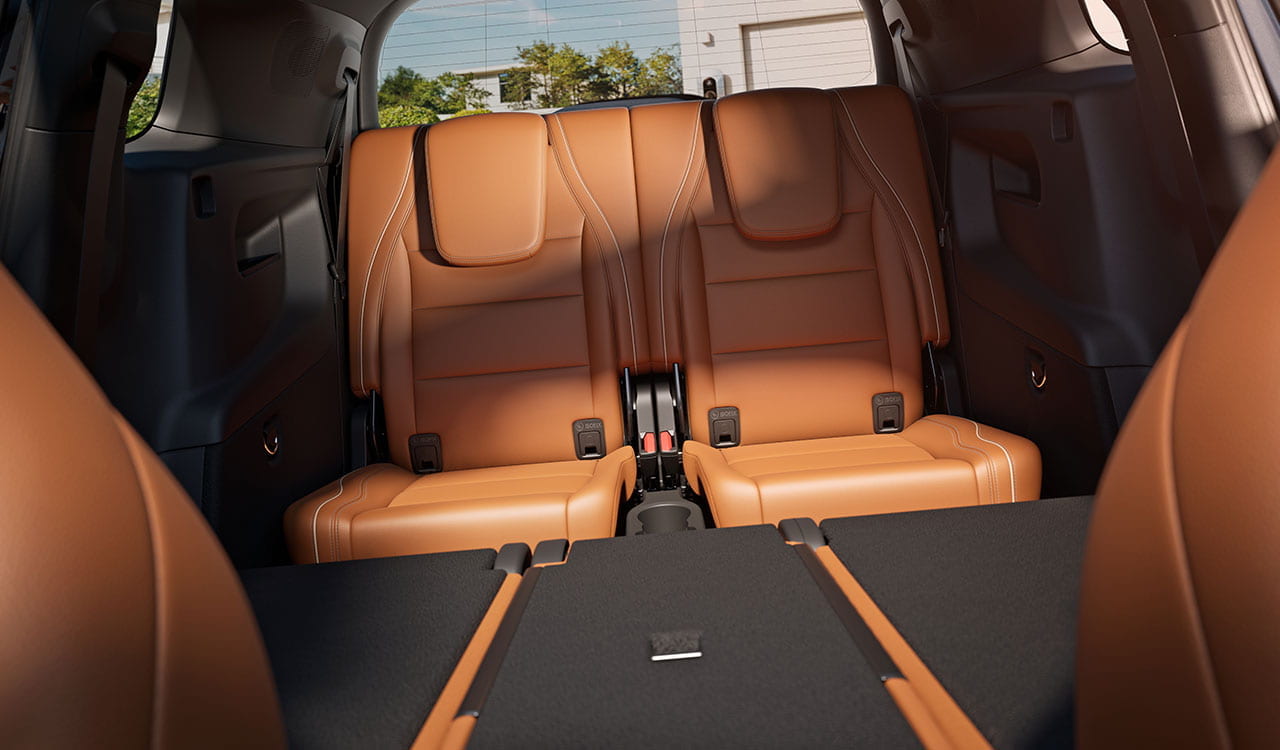 3. Sitzreihe im Kofferraum des Mercedes-Benz GLB