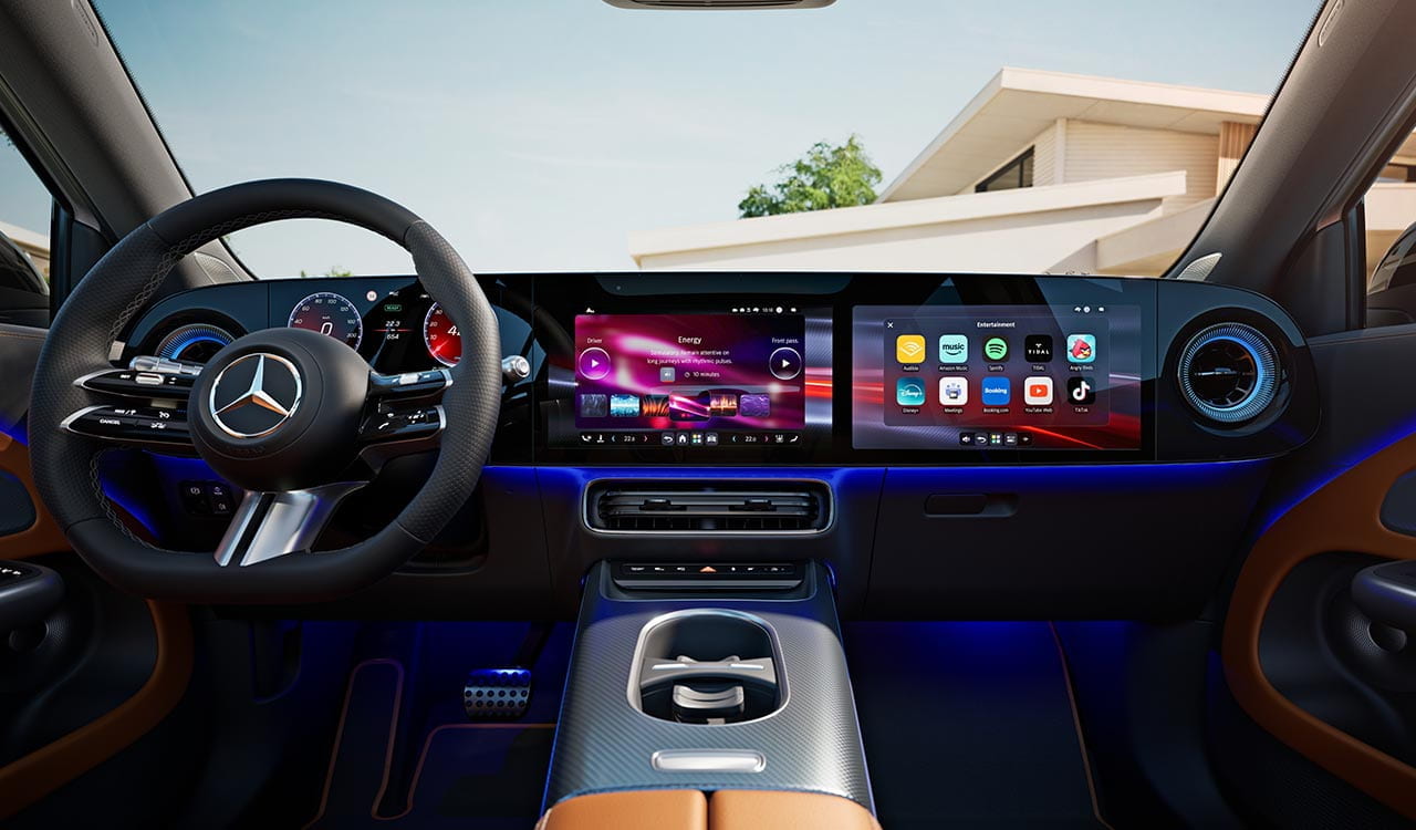 Interieur des Mercedes-Benz GLB mit MBUX Superscreen