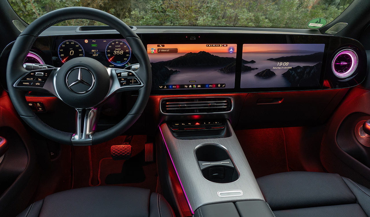 Infotainment-System des Mercedes-Benz GLB