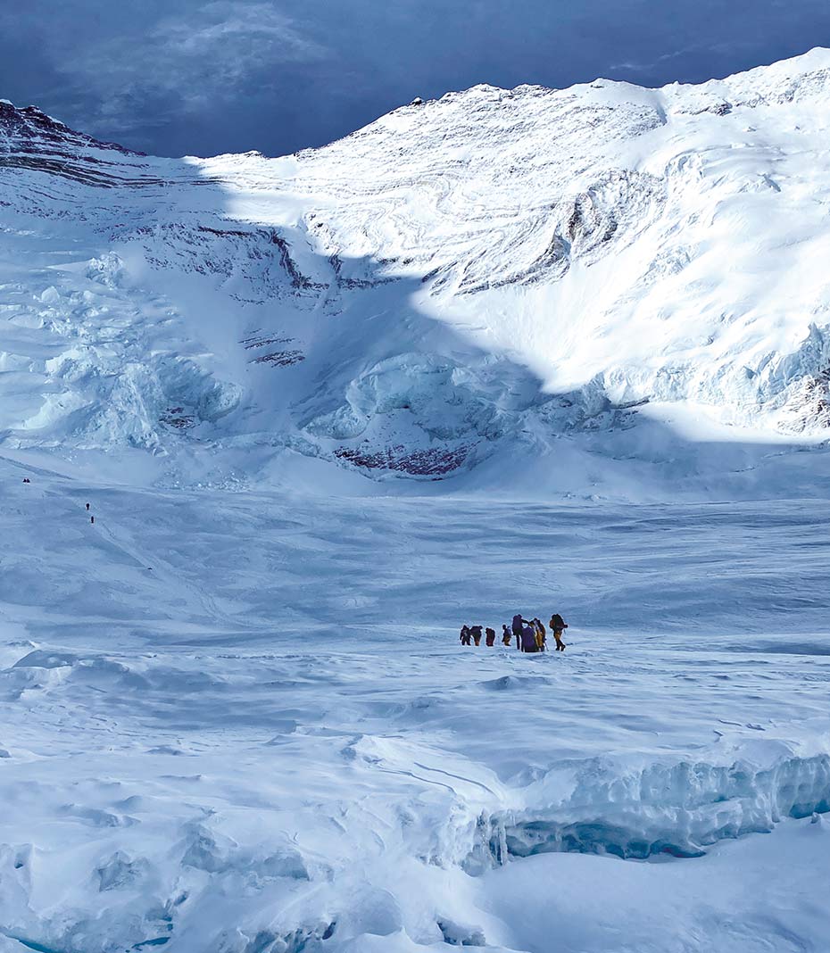 Gletscherfläche des Mount Everest