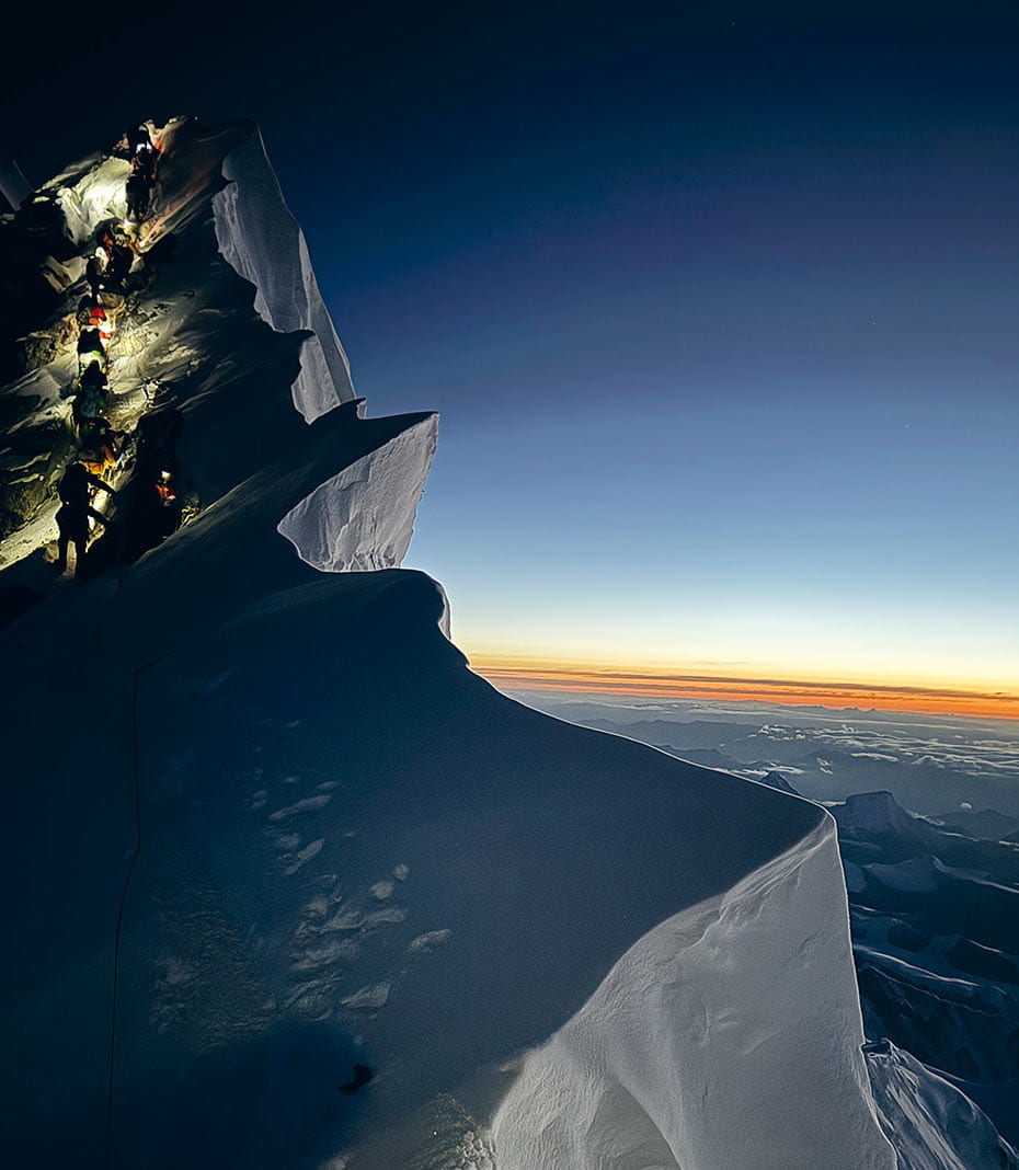 Mount Everest bei Tagesanbruch