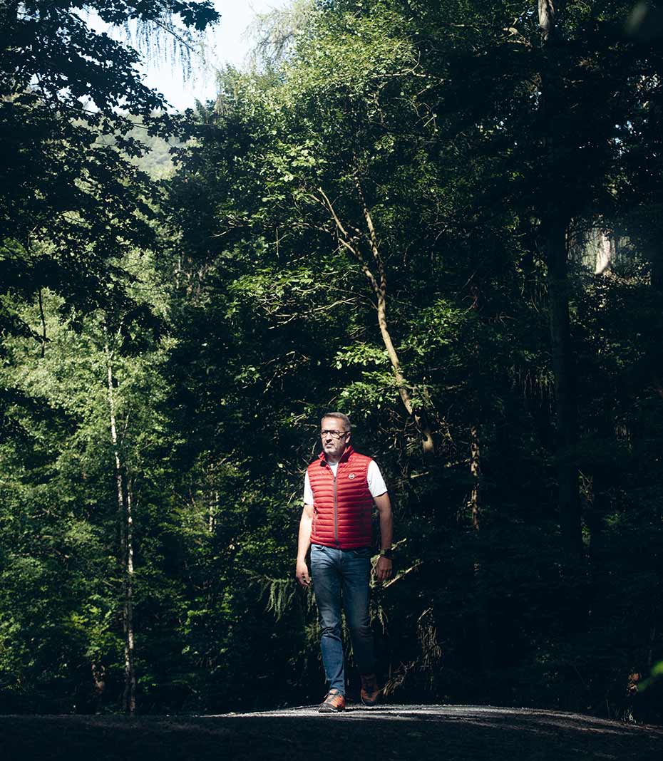 Klaus Ullrich im Wald